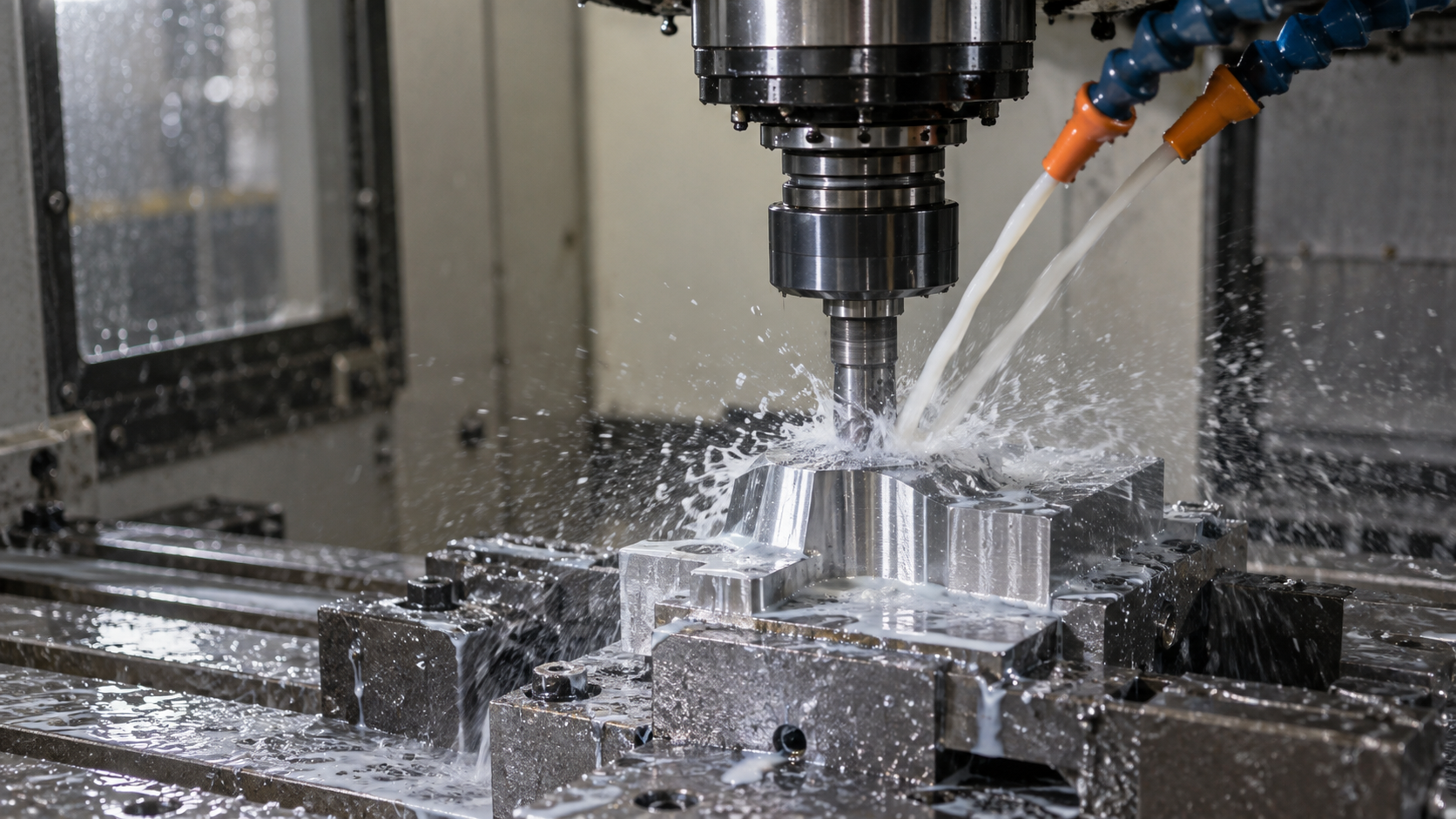 Metalworking fluid in use